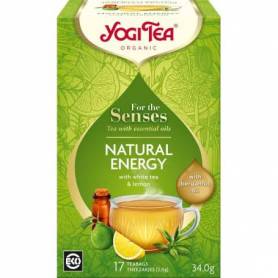 Ceai cu ulei esential natural energy, for the senses, eco-bio, 17pl - Yogi Tea