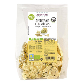 Chips de linte cu alge wakame, eco-bio, 30g - Algamar