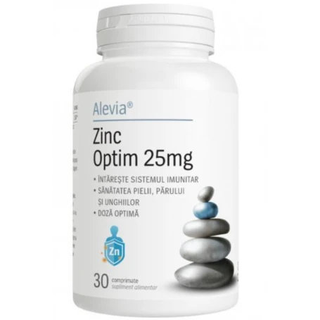 Zinc Optim 25mg, 30cpr - Alevia