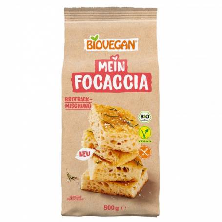 Mix de faina pentru focaccia FARA GLUTEN, eco-bio, 500g - Biovegan