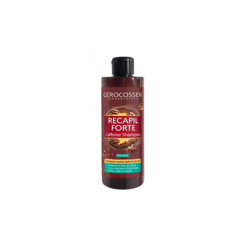 Sampon cu cafeina pentru par gras Recapil Forte, 400ml - Gerocossen