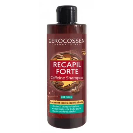 Sampon cu cafeina pentru par gras Recapil Forte, 400ml - Gerocossen
