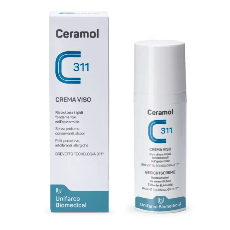 Crema hidratanta pentru ten sensibil, reactiv 50ml - Ceramol