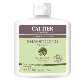 Sampon cu argila verde pentru par si scalp foarte gras, 250ml - Cattier