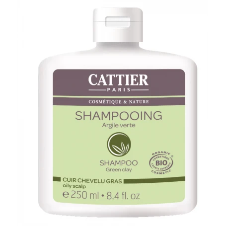 Sampon cu argila verde pentru par si scalp foarte gras, 250ml - Cattier