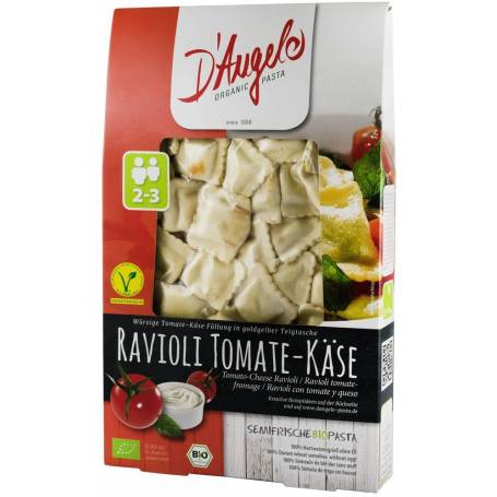 Ravioli cu rosii si branza Eco-Bio 250g - D`angelo