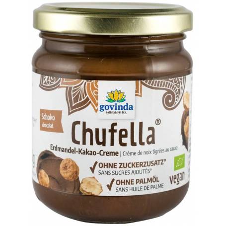 Chufella, crema tartinabila de migdale fara zahar, 220 g, Govinda