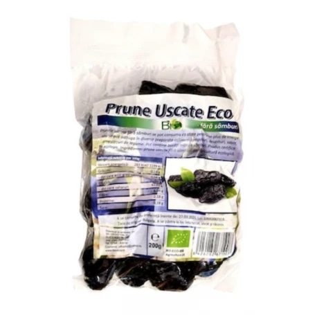 Prune fara samburi, eco-bio, 200g - Deco
