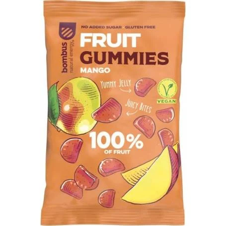 Jeleuri de fructe cu mango, fara zahar, 35 g Bombus