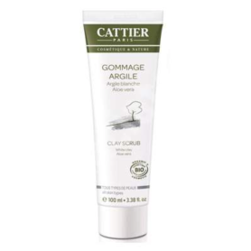 Exfoliant cu argila alba pentru toate tipurile de ten, 100ml - Cattier