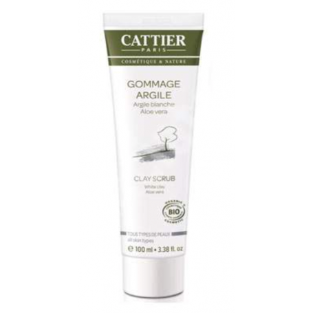 Exfoliant cu argila alba pentru toate tipurile de ten, 100ml - Cattier