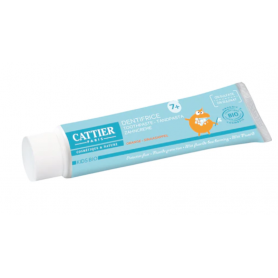 Pasta de dinti cu fluor si portocala, pentru copii 7 ani, 50ml - Cattier