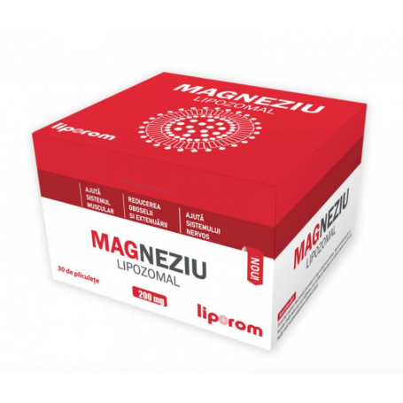 Magneziu lipozomal, 200mg, 30plicuri - Liporom