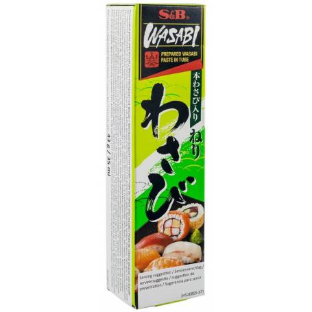 Pasta de wasabi, pasta de hrean cu wasabi japonez, 43g - S&B