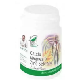Calciu, Magneziu si Zinc, 60cps - Pro Natura