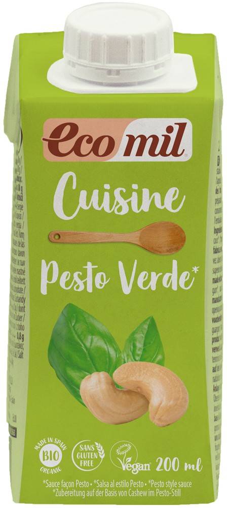 Pesto verde, eco-bio, 200ml - ecomil cuisine