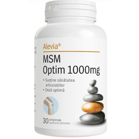 MSM Optim 1000mg, 30cpr - Alevia