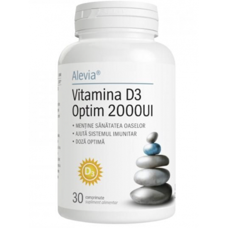 Vitamina D3 Optim 2000UI, 30cpr - Alevia