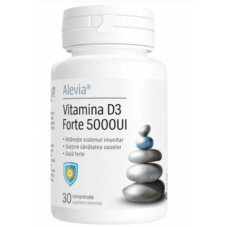 Vitamina D3 Forte 5000UI, 30cpr - Alevia