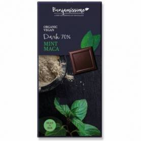 Ciocolata cu menta si maca, eco-bio, 70g - Benjamissimo