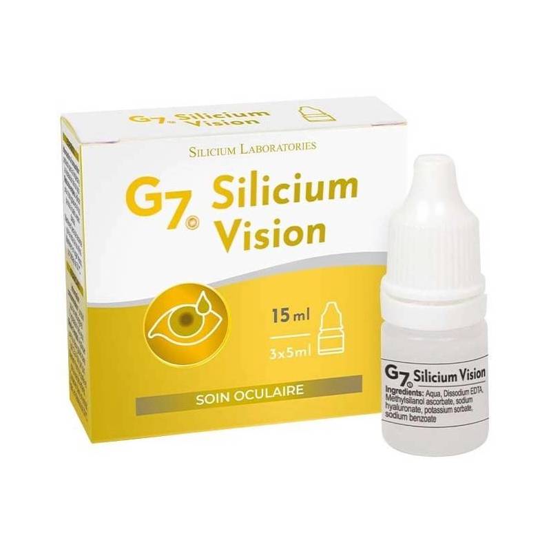 G7 Siliciu Vision, ingrijirea ochilor, 15ml - Silicium