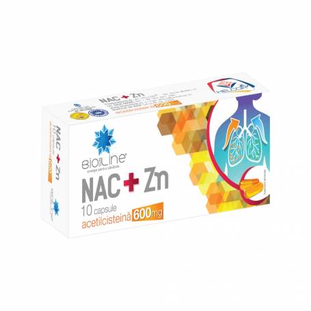 NAC+ZN 600mg, 10cps - Helcor