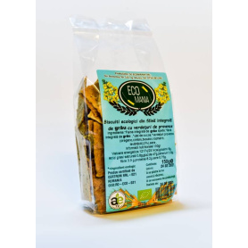 BISCUITI INTEGRALI CU VERDETURI PROVENSE Eco-Bio 150G - ECOMANIA