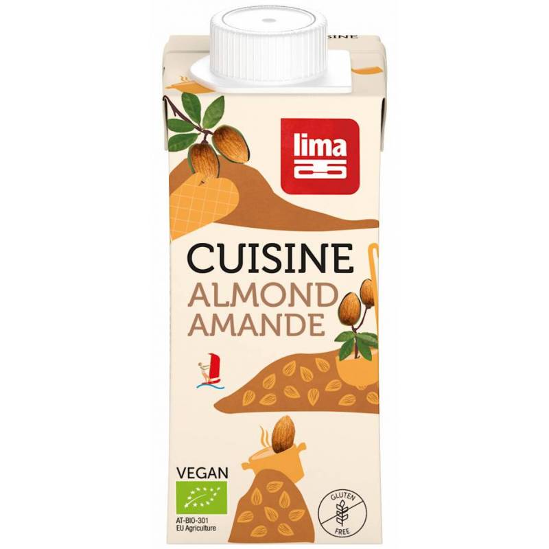 Crema de migdale, eco-bio, 200ml - Lima