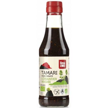 Sos de soia Tamari cu coriandru si wasabi, eco-bio, 250ml - Lima