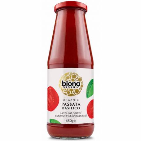 Pasatta cu busuioc, eco-bio, 680g - Biona