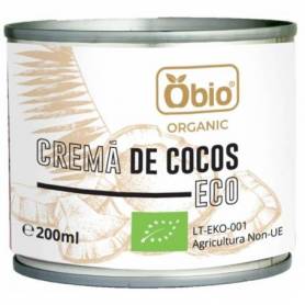 Crema de cocos, eco-bio, 200ml - Obio