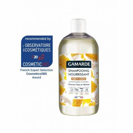 Sampon natural hranitor cu miere pentru par uscat, 500ml - Gamarde