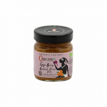 Chutney de goji, portocale, sfecla si chilli, eco-bio, 220g - Goji Spirit