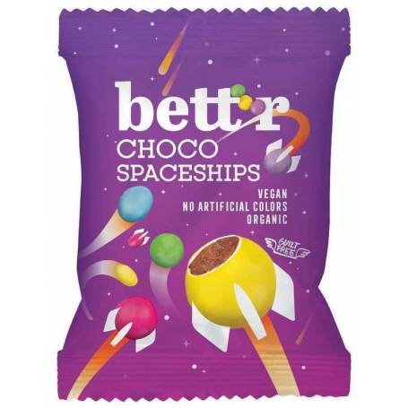 Choco spaceships, eco-bio, 70g - Bettr