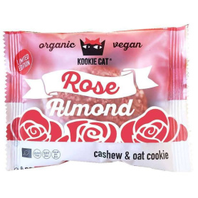 Cookie cu migdale si trandafir fara gluten, eco-bio, 50 g, Kookie Cat