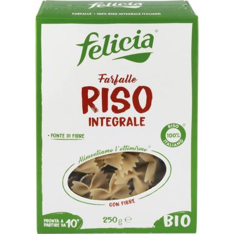 Farfalle din orez integral, eco-bio, 250g - Felicia