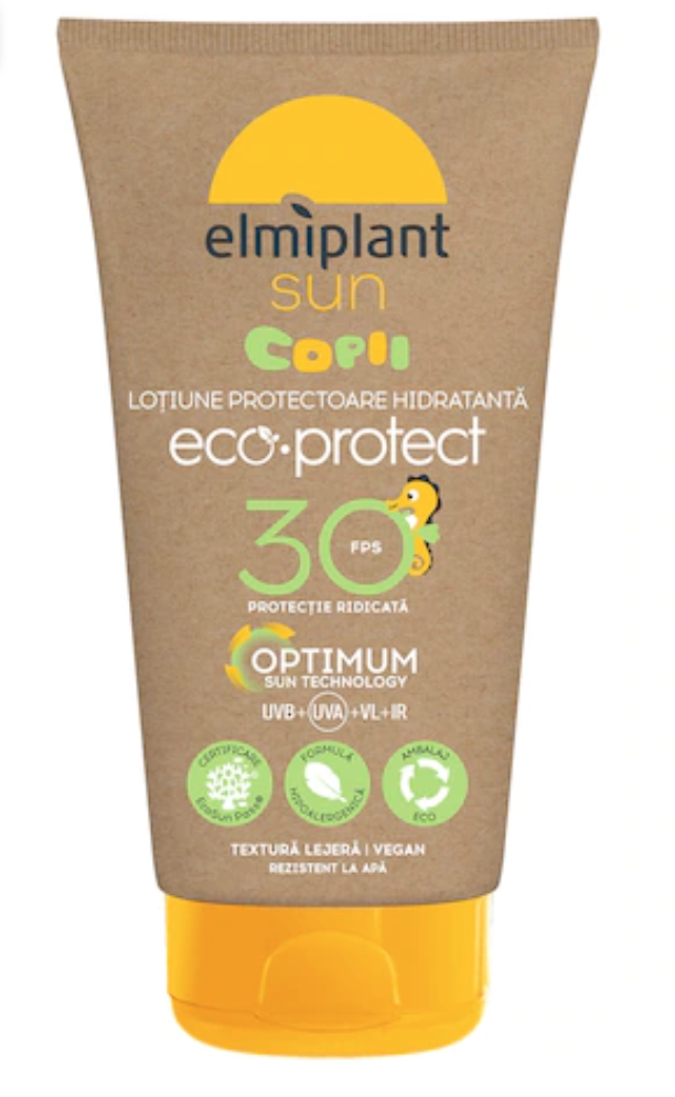 Elmiplant Plaja Lotiune protectie solara sun kids milk eco pentru copii, spf 30, 150ml - elmiplant