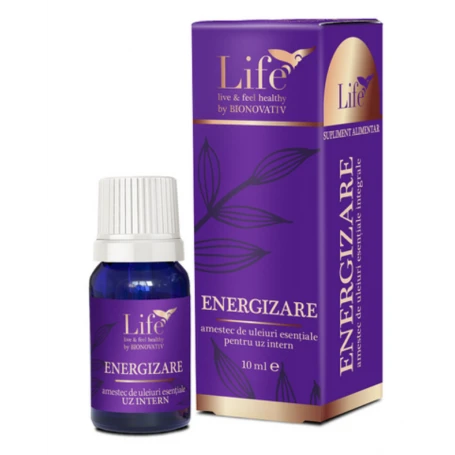 Energizare, amestec de uleiuri esentiale, 10ml - Bionovativ