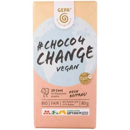 Ciocolata 4 Change, vegan, eco-bio, 80 g, Fairtrade - GEPA