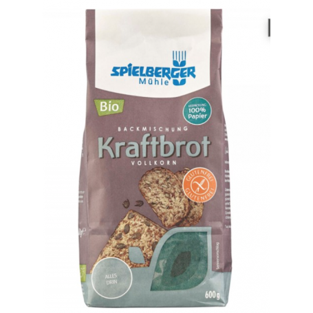 Mix pentru paine cu seminte, eco-bio, fara gluten, 600g - Spielberger