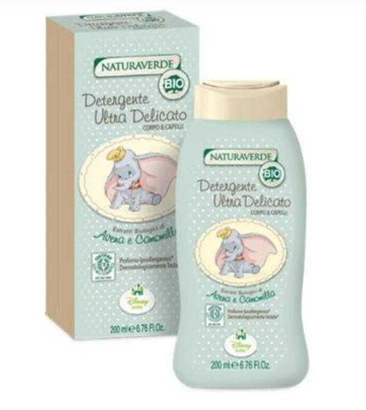 Solutie de curatare delicata pentru corp si par Dumbo, 200ml - NaturaVerde