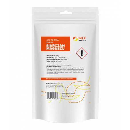 Sare amara, sare Epsom - sulfat de magneziu, 1kg - Mix Brands