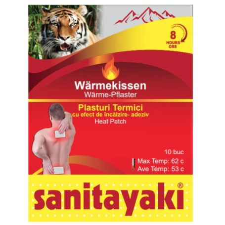 Plasturi cu efect de incalzire 8 ore, 1buc - Sanitayaki