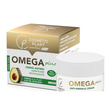 Crema Antirid Hranitoare de Zi si Noapte Omega Plus, 50ml - Cosmetic Plant