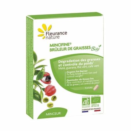 MINCIFINE - Arzator de grăsimi Eco-Bio - Supliment alimentar, 30 comprimate, Fleurance Nature