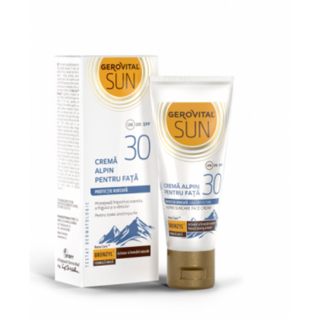 Crema alpin pentru fata SPF 30, 30ml - Gerovital Sun