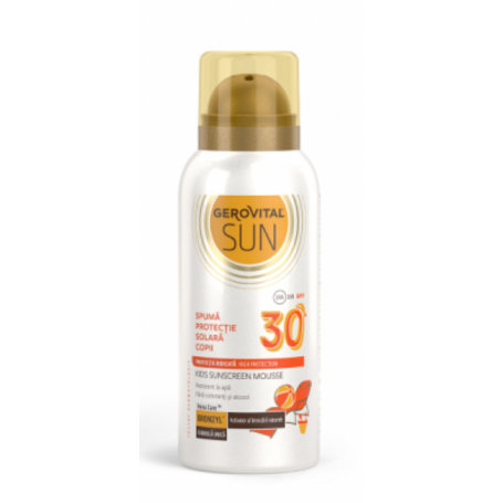 Spuma protectie solara copii SPF 30, 100ml - Gerovital Sun