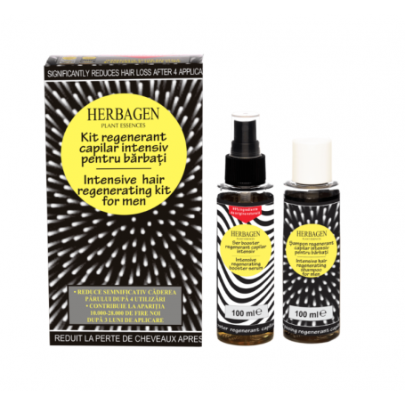 Kit regenerant capilar intensiv pentru barbati, 200ml - Herbagen