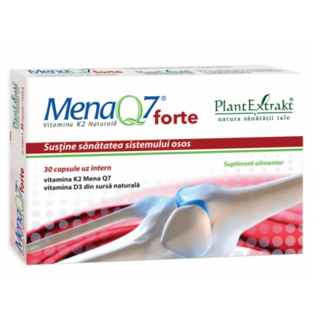 MenaQ7 forte Vitamina K2 naturala, 30cps - Plant Extrakt