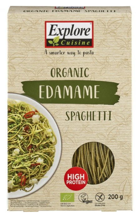 Spaghetti din edamame, fara gluten, eco-bio, 200g - explore cuisine